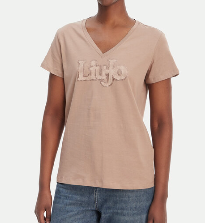 SOLO TG. XS-L-XL-XXL - LiuJo T-shirt con stampa TA6057 - Manica Corta NEW