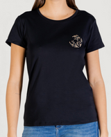 LiuJo - T-shirt in cotone con logo LIUJO - TA6056 - Nera