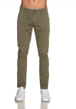 GIANNI LUPO - Pantalone Super Leggero  GL5151 - Colore Verde Slim Fit