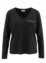 SOLO Tg. XS, S, XL, XXL - LiuJo - T-shirt in cotone con logo LIUJO - TF5170 - Nero