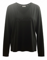 SOLO TG. XL  - LiuJo Sport - T-shirt in jersey di cotone - Art: TF5169 JS003 - Col. Nero