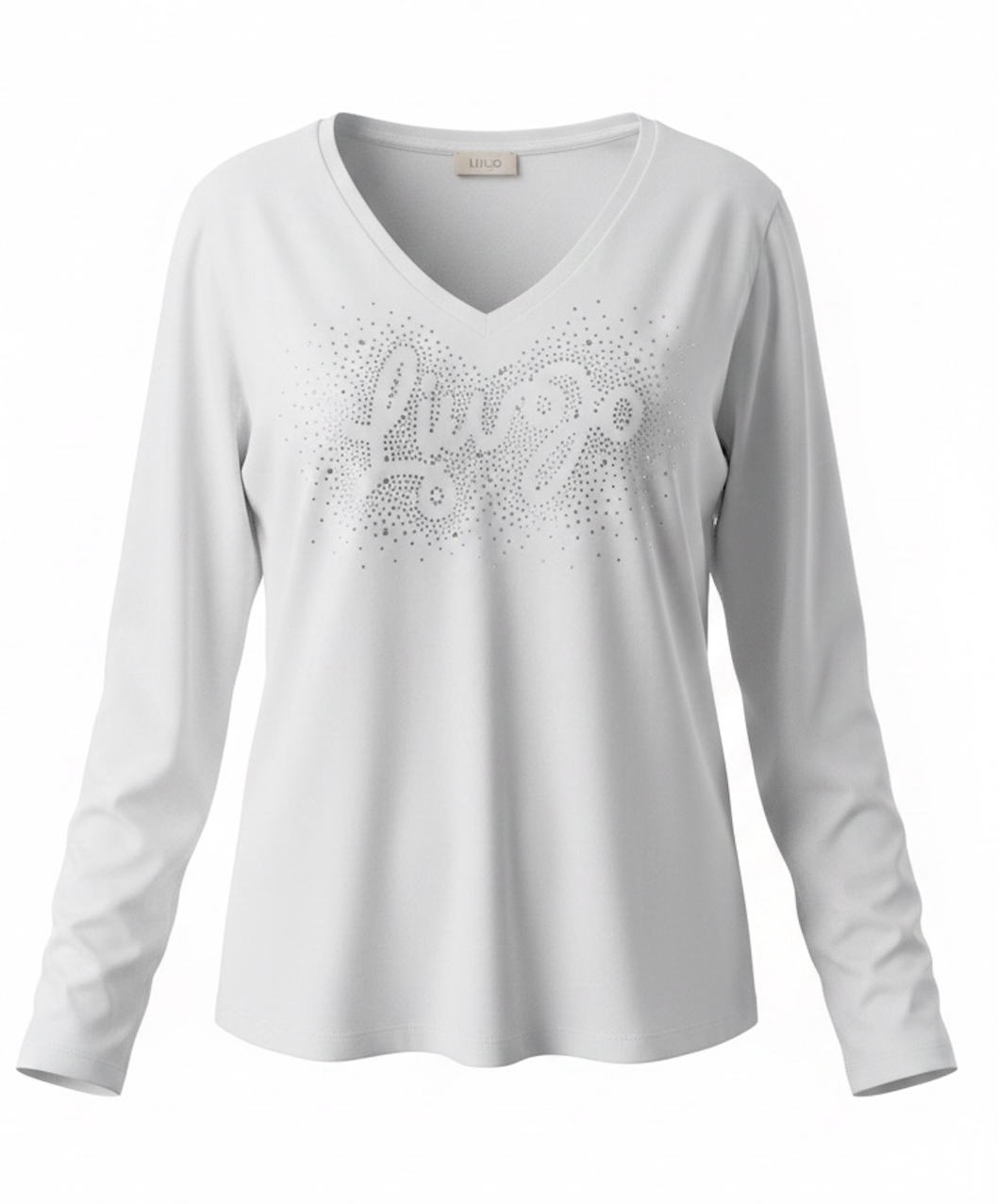 SOLO TG. L - LiuJo - T-shirt in jersey di cotone - Art: WA3336 - Col. Bianco