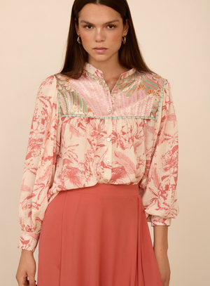 MEISIE - Camicia Fantasia manica Lunga M05B57SHL