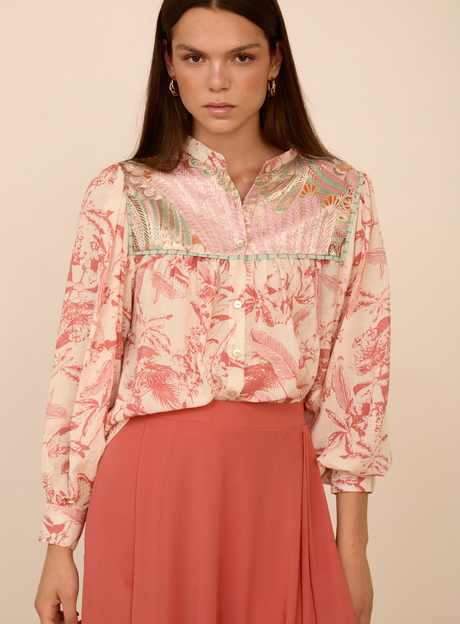 MEISIE - Camicia Fantasia manica Lunga M05B57SHL