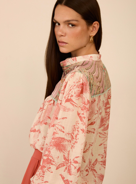 MEISIE - Camicia Fantasia manica Lunga M05B57SHL