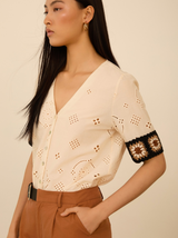 MEISIE - Camicia Fantasia 100%Cotone - M05B70IVY