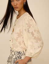 MEISIE - Camicia Manica Ampia Fantasia  - M05B71IVY