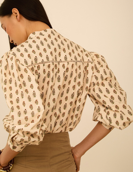 MEISIE - Camicia Manica Ampia Fantasia  - M120B01IVY