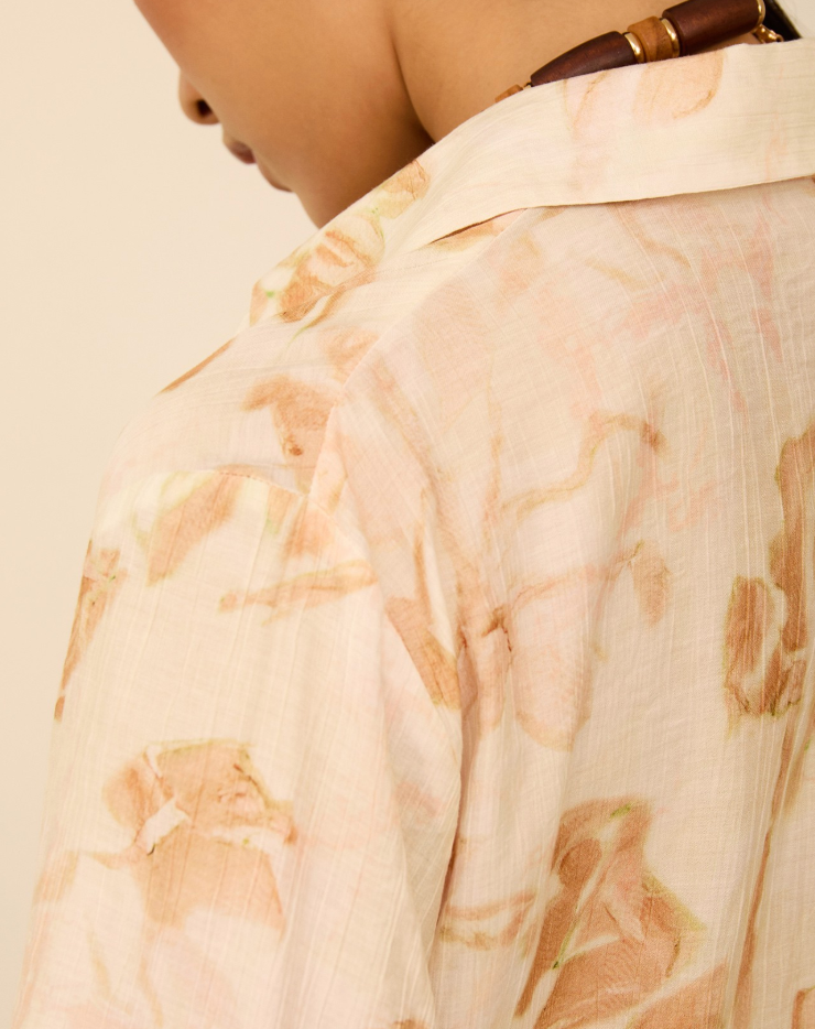 MEISIE - Camicia Manica Ampia Fantasia  - M125B03NUT