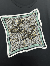 SOLO TG. XS - LiuJo - T-shirt in jersey di cotone - Art: WF2548 JS923 - Col. Nero