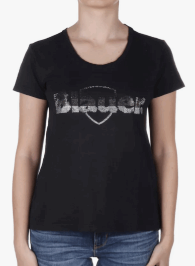 SOLO TG.S - BLAUER T-shirt con stampa -  BLDH02260  - Nera con Logo