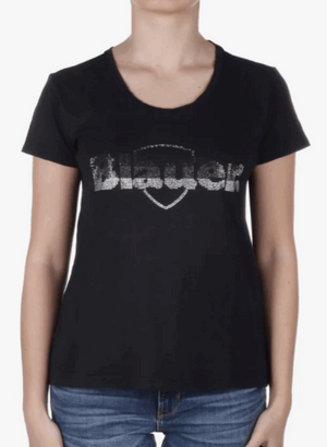 SOLO TG.S - BLAUER T-shirt con stampa -  BLDH02260  - Nera con Logo