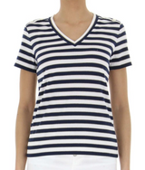 SOLO TG. XS - LiuJo T-Shirt - TA4192 J4679 - BLU e BIANCA