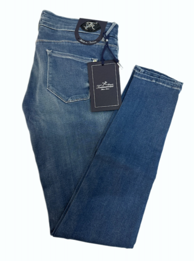 SOLO TG 29,30,33 - Trama Rossa Jeans Sartoriale -  Skinny Made in Italy