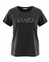 SOLO Tg. XS - LiuJo - T-shirt in cotone con logo LIUJO - TA3197 - Nero