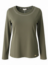 SOLO TG. S,L- LiuJo T-shirt con strass - TF4077JS088 - Verde