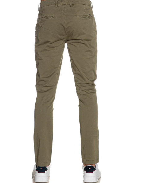 GIANNI LUPO - Pantalone Super Leggero  GL5151 - Colore Verde Slim Fit