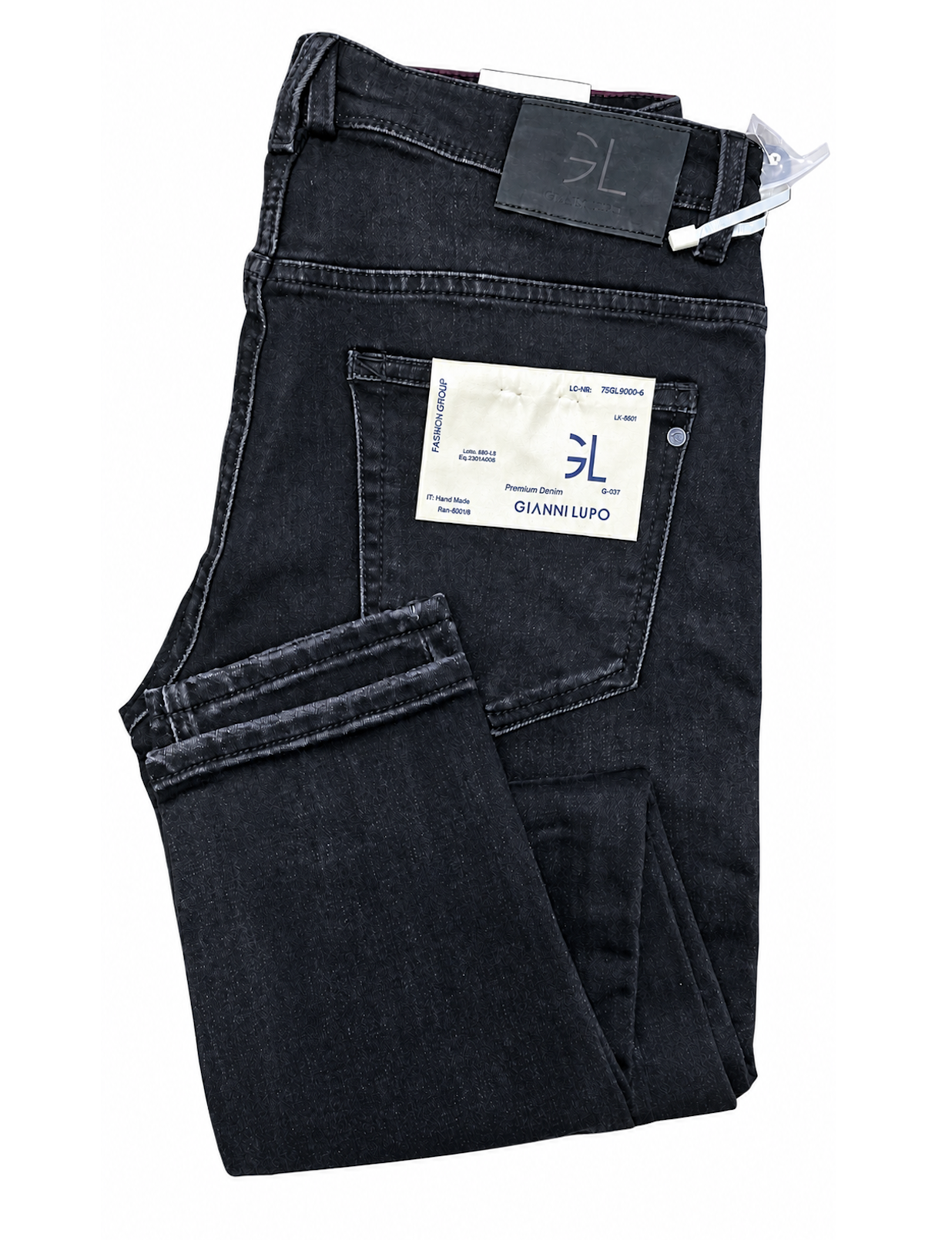 Jeans Uomo - Modello. Kevin Slim Fit Antracite Nero - GIANNI LUPO