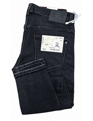 Jeans Uomo - Modello. Kevin Slim Fit Antracite Nero - GIANNI LUPO
