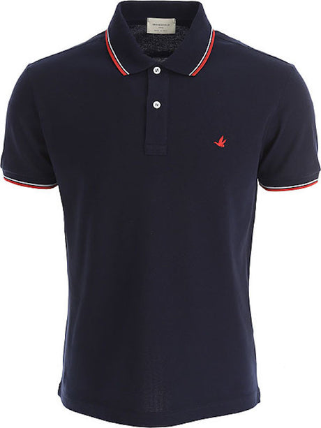 Brooksfield  Polo in Jersey di Cotone -  Blu